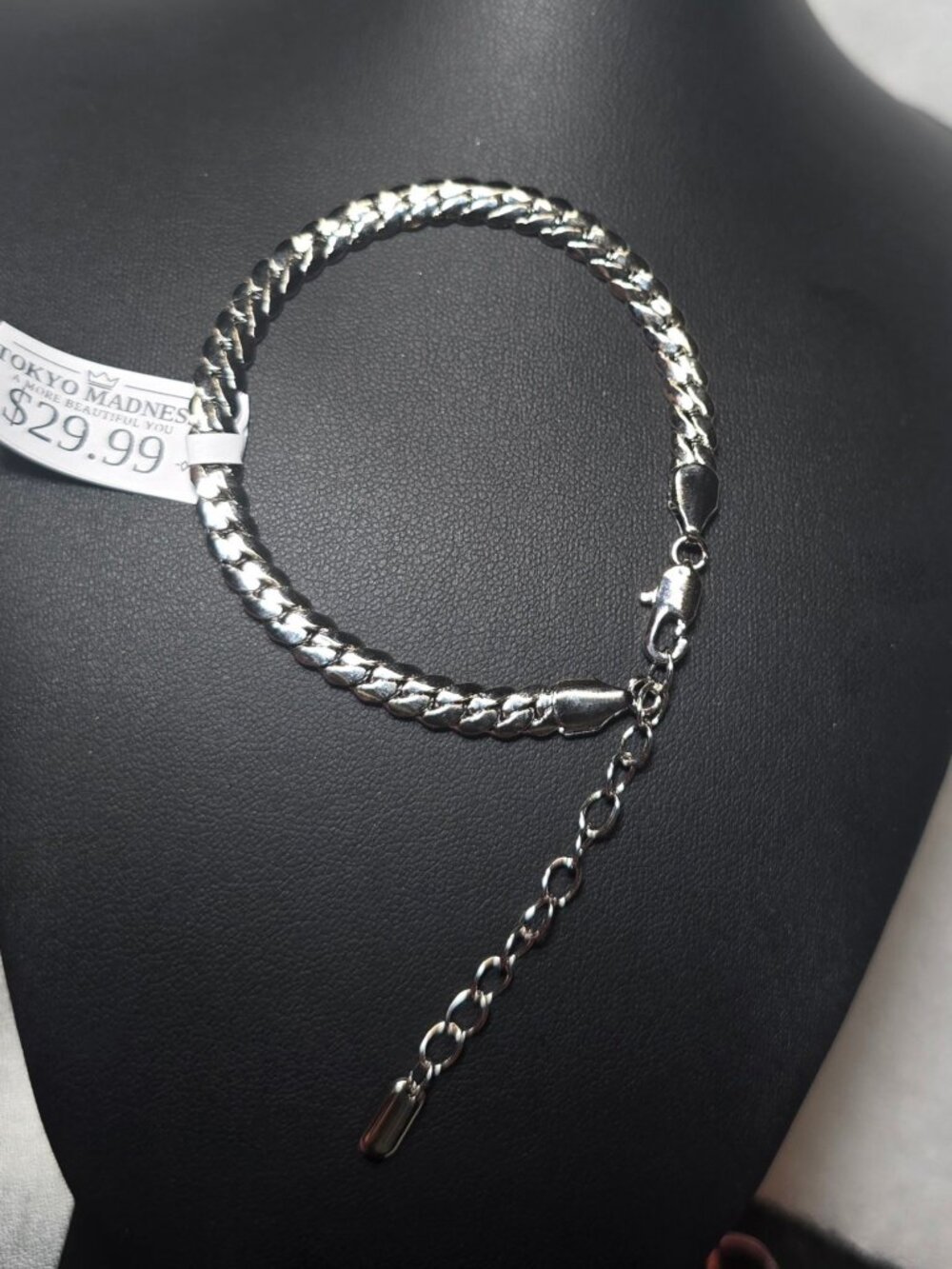 7 Inch Silver Tone Serpentine Chain Bracelet With 2 Inch Extender New With Tags